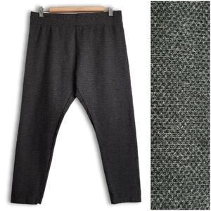 WORKSHOP Republic Clothing Crop Pull-on Stretch Slim Capri Gray Leggings Sz L